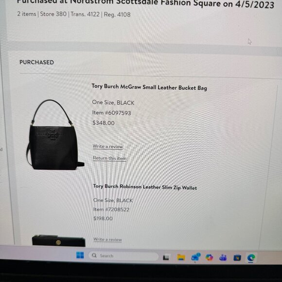 Tory Burch Black Crossbody Bag with Gold Accents - Picture 6 of 6